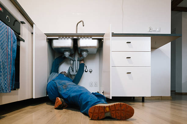 Professional Plumbing technician working in Andrews, IN